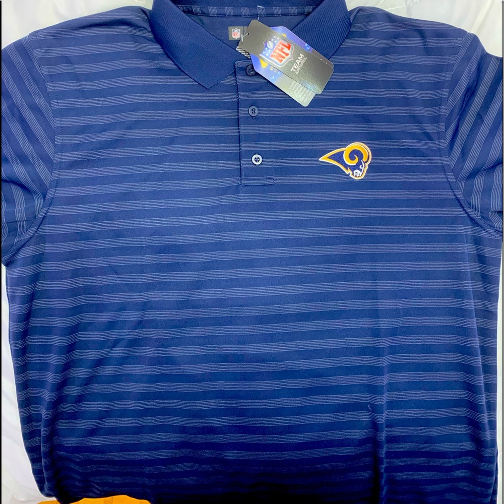 L.A. Rams NFL men’s polo size XL NWT Navy Blue